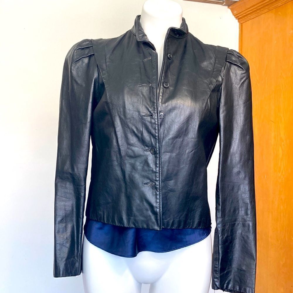 Leather craft vintage  jacket